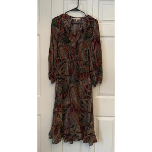 Vanessa Bruno Pryska Abstract Paisley Dress 36